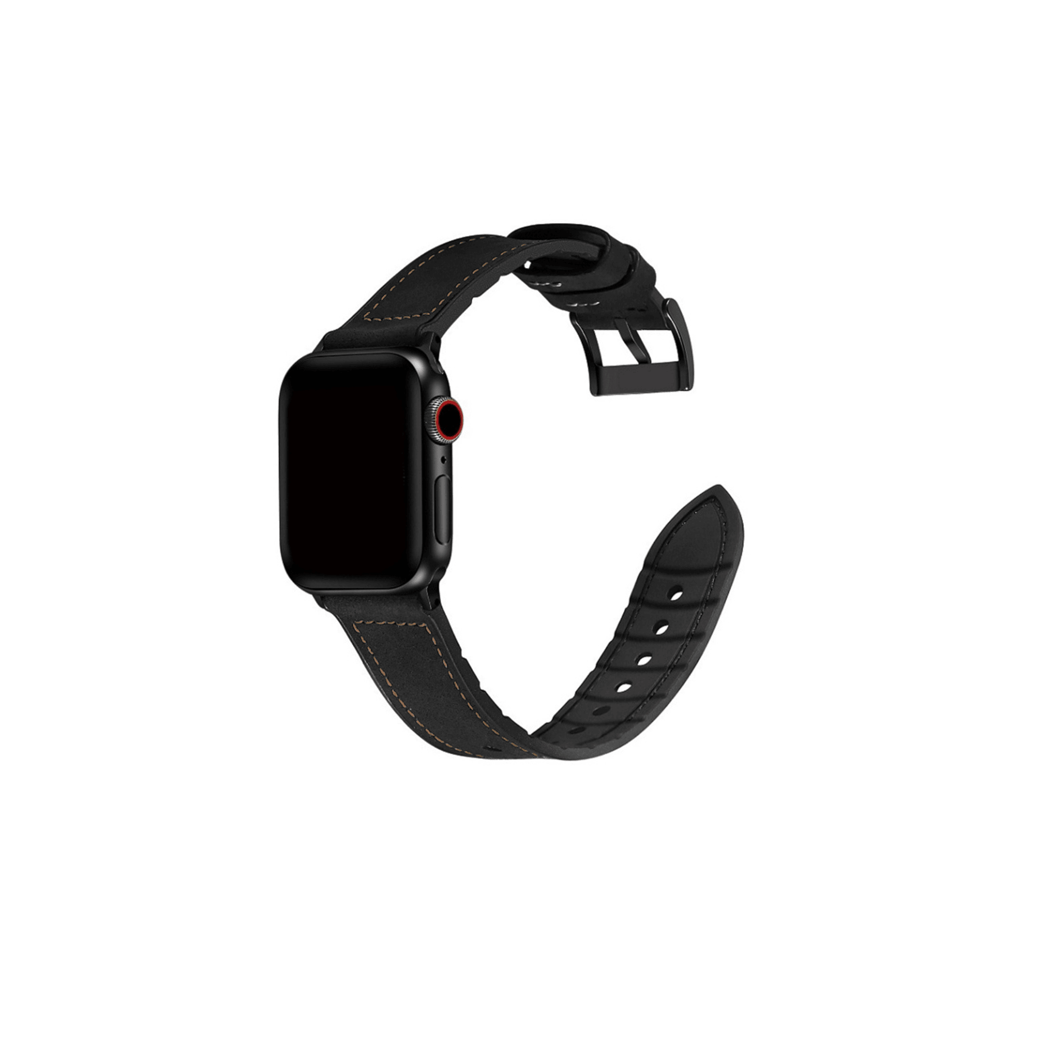 Classic Lederarmband in Schwarz für Apple Watch – edler Look und klassisches Design aus hochwertigem Echtleder.